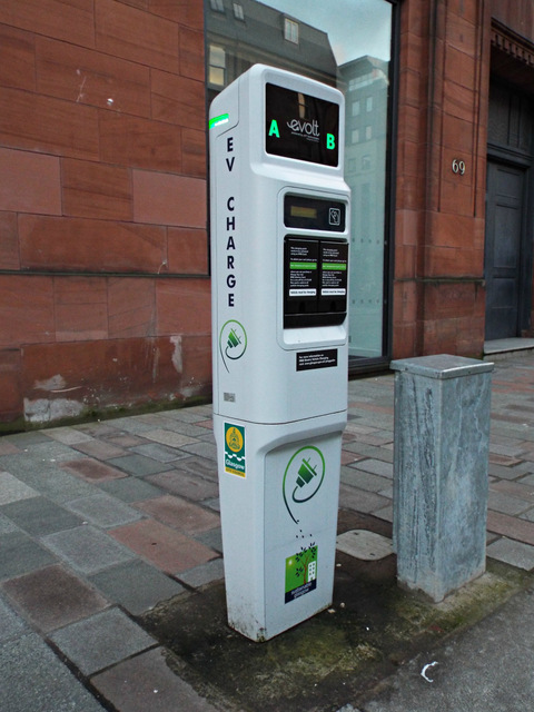Electric vehicle charging station in the United Kingdom
