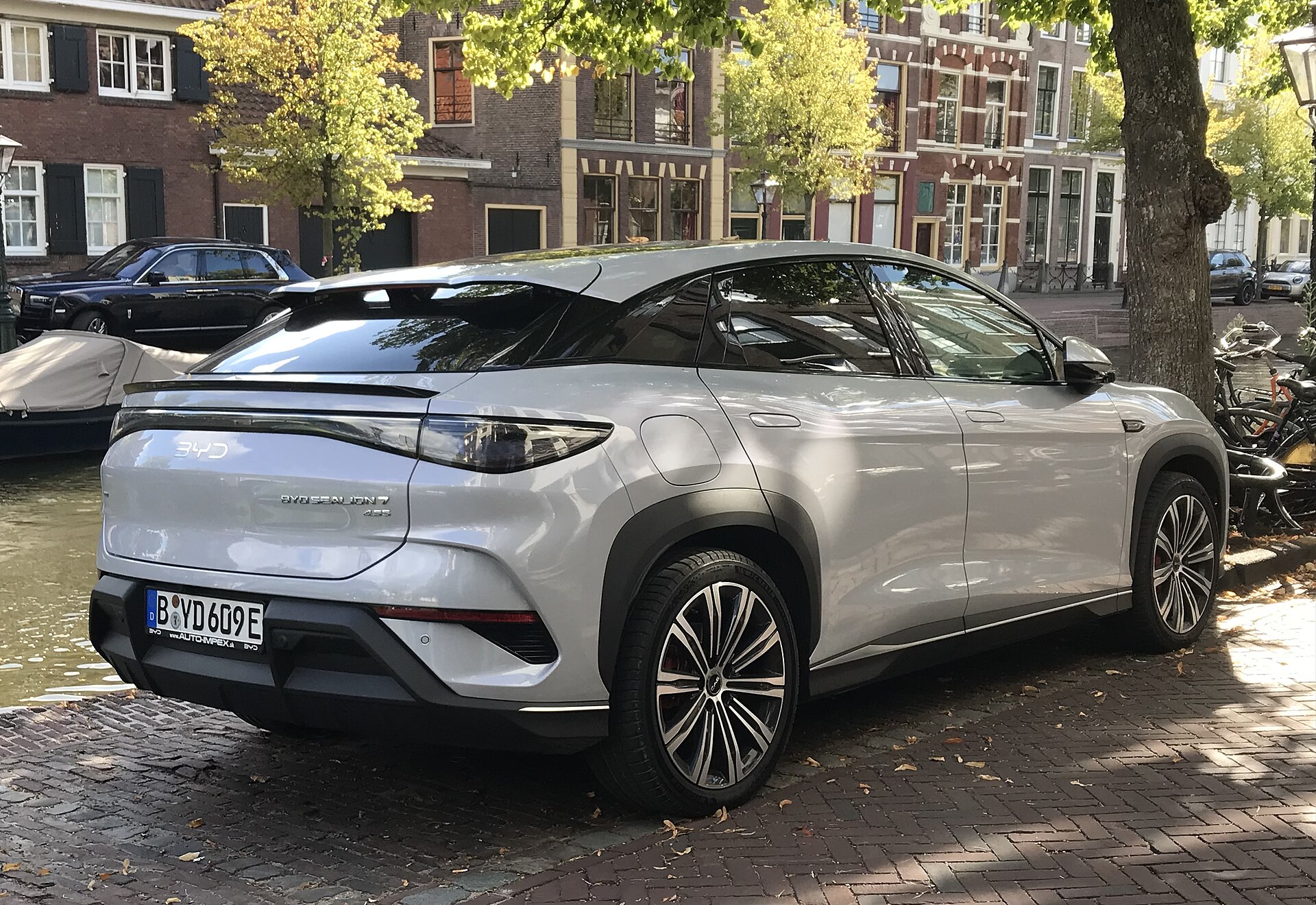 2025 BYD Sealion 7 electric SUV photographed in Leiden, the Netherlands