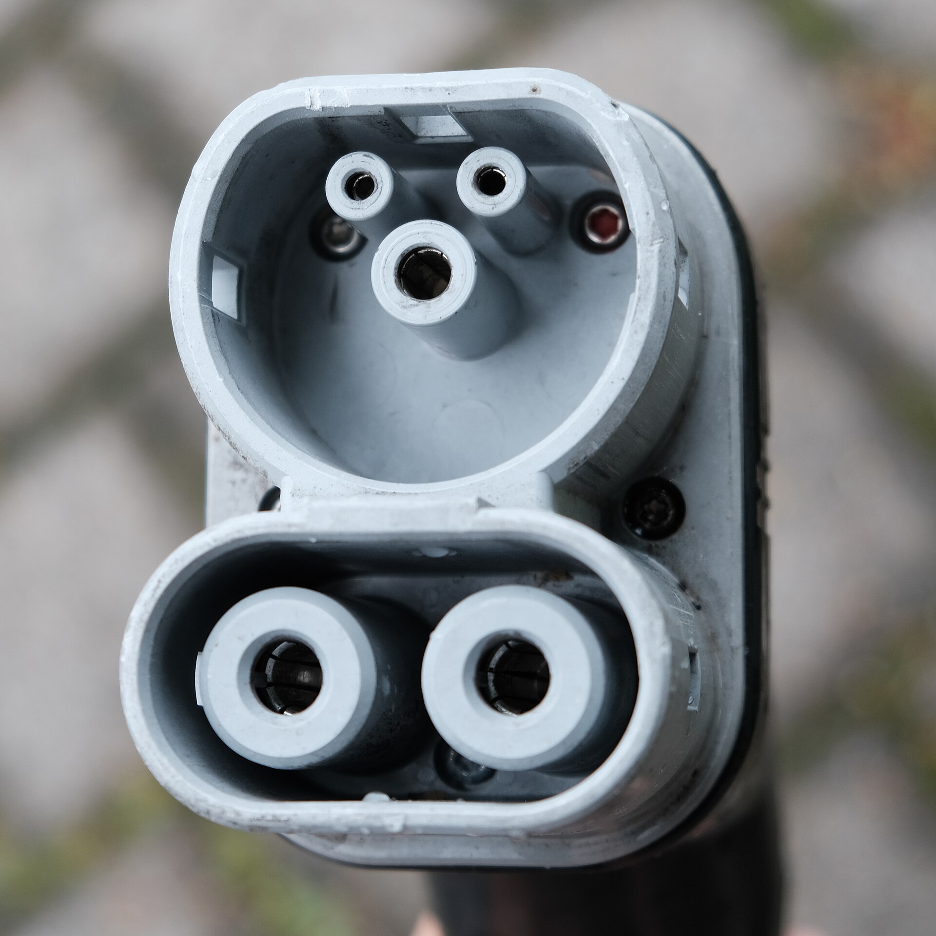 CCS Type 2 Combo charging plug used by most European and UK electric cars