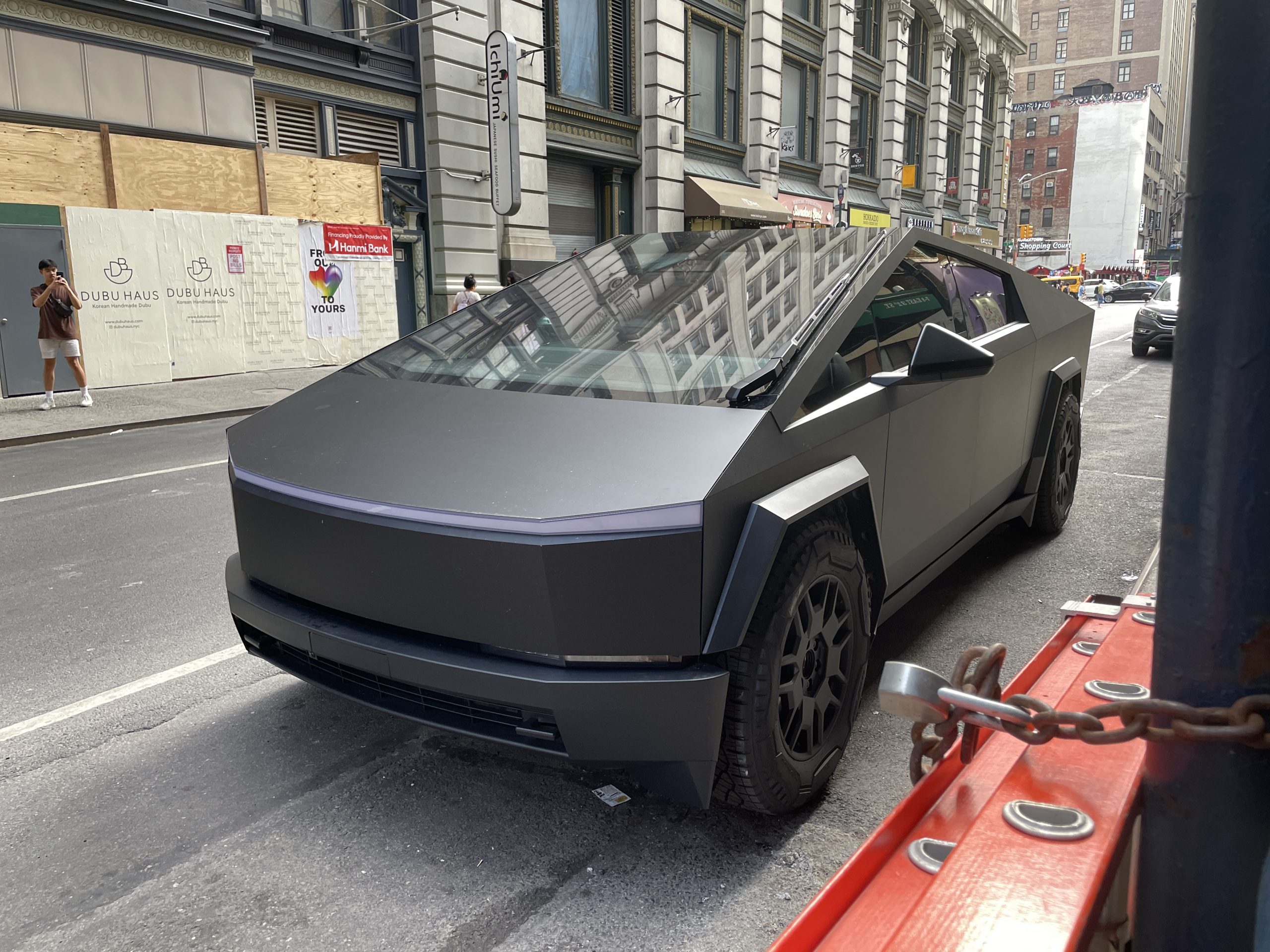 Tesla Cybertruck on a Manhattan street, June 2024
