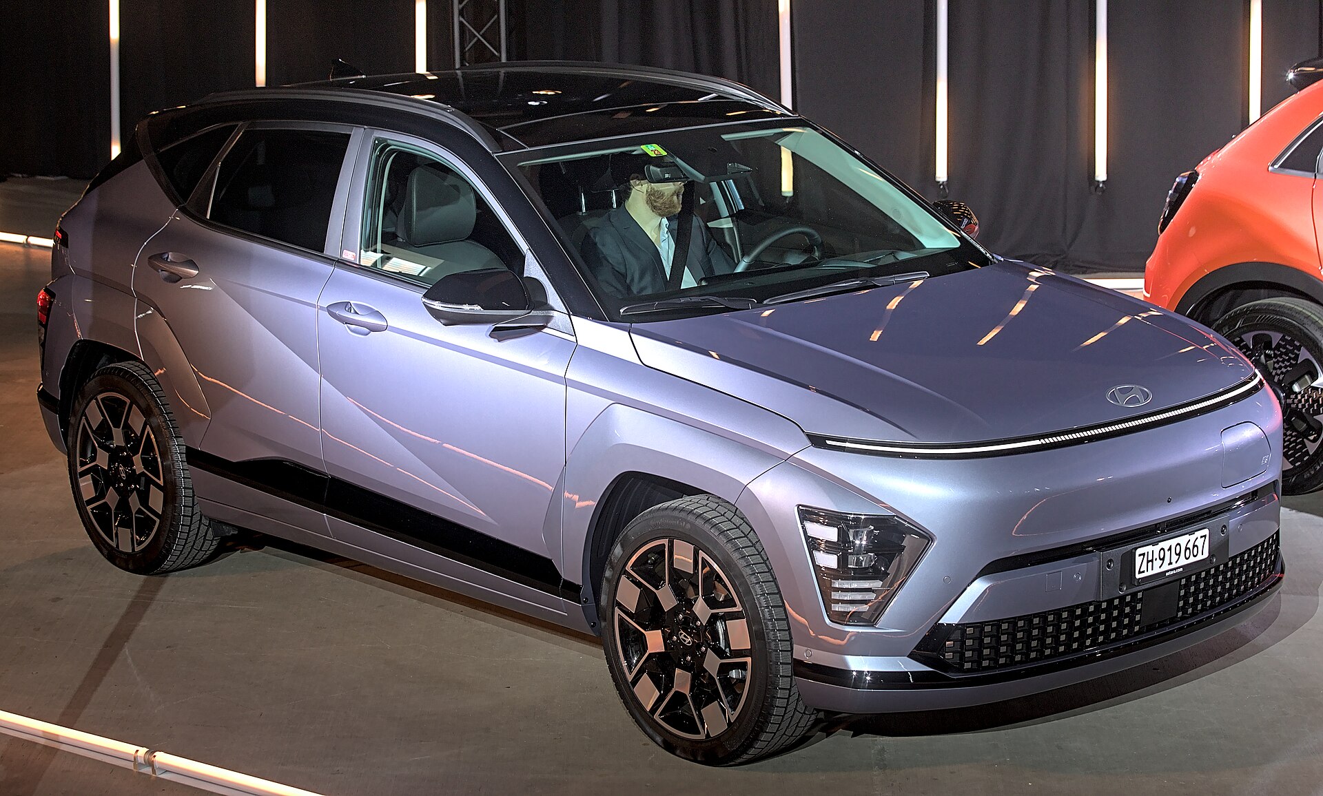 Hyundai Kona Electric compact SUV at Auto Zürich 2023