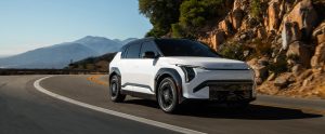2027 Kia EV3 compact electric SUV exterior hero — manufacturer photo