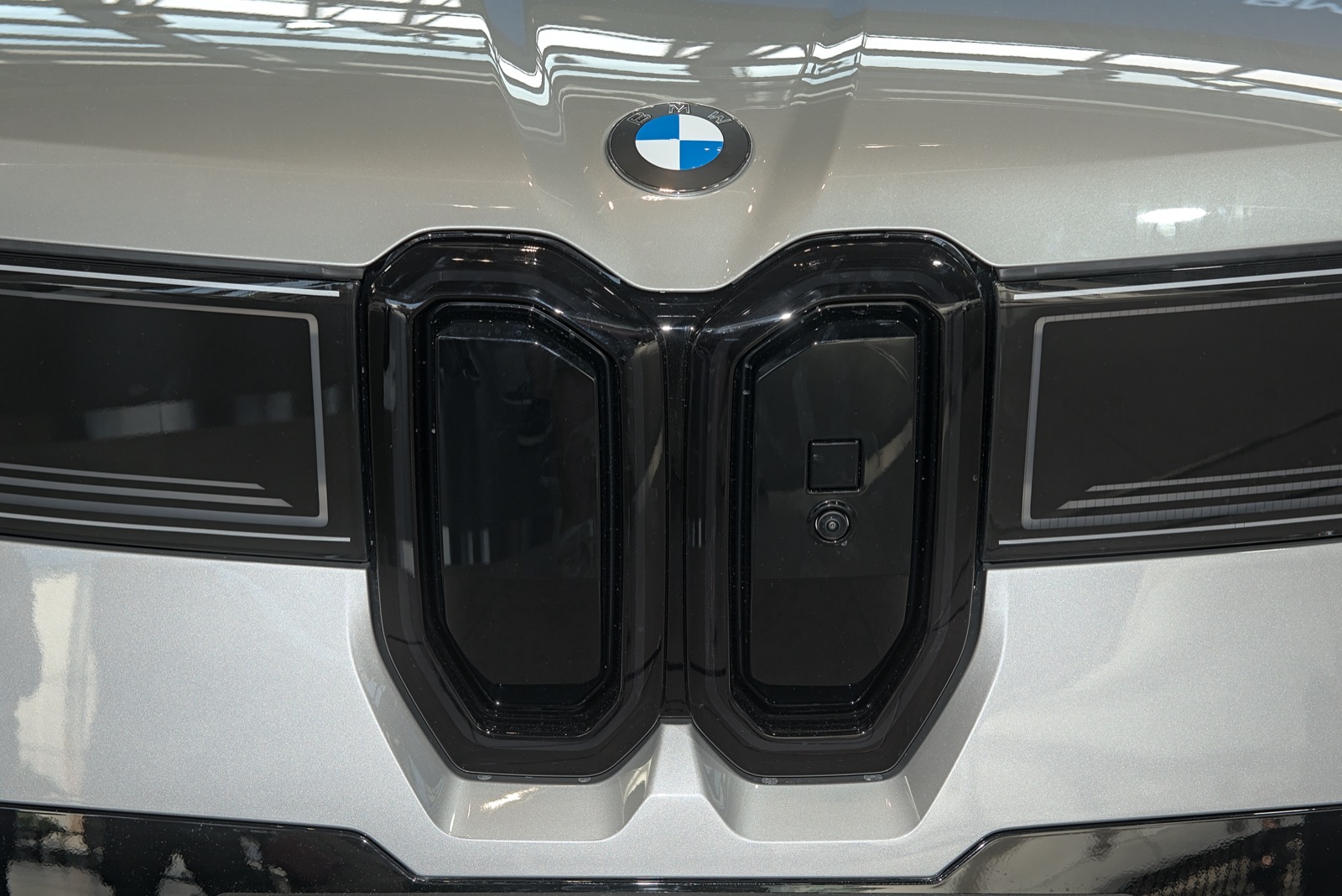 Rear three-quarter view of the BMW iX3 Neue Klasse electric SUV