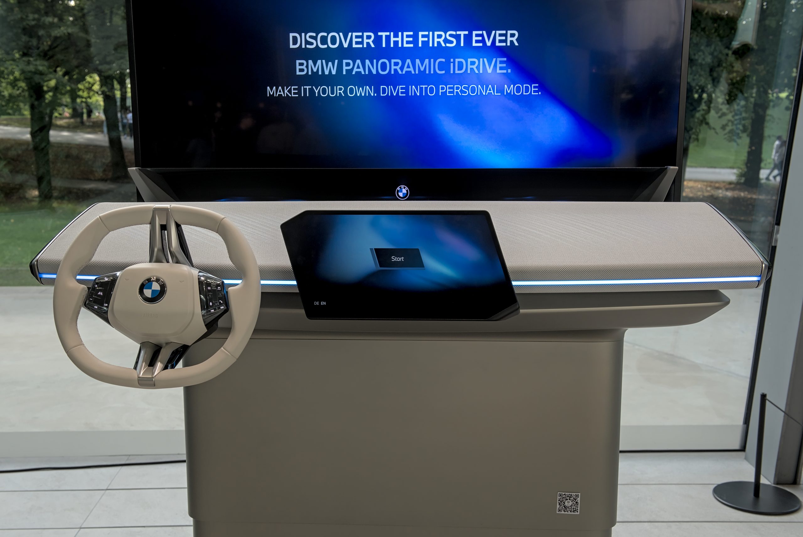 BMW Panoramic iDrive windshield-projection display inside the new iX3