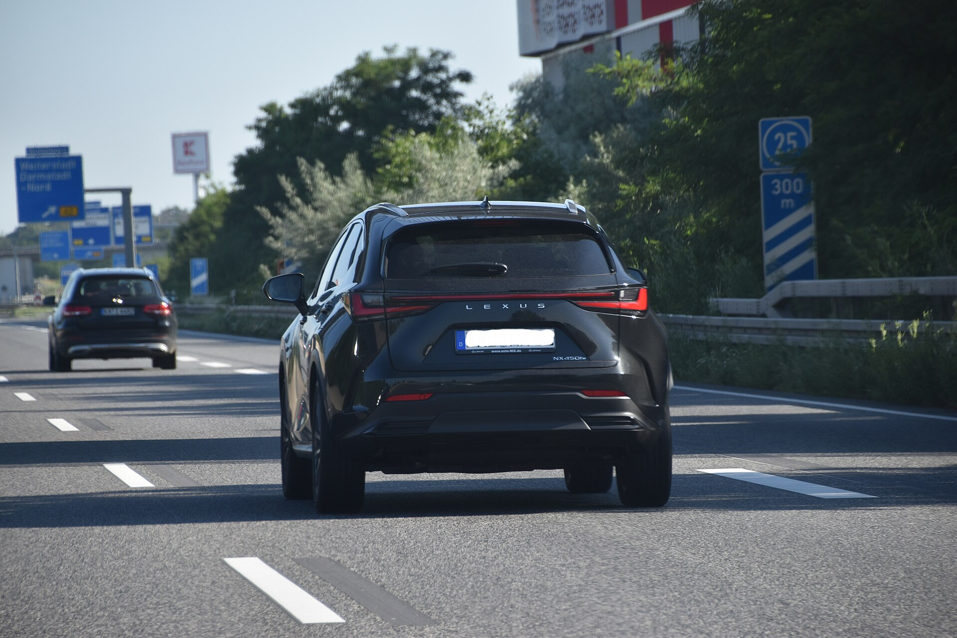 Lexus NX 450h+ plug-in hybrid photographed in Weiterstadt, Germany — the current compact Lexus PHEV listed on GetEVCar